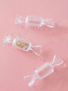 5/10/20pcs Candy Shaped Transparent Storage Box, Mini Portable Gift Packaging Box