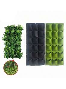 Wall Hanging Pockets Planting Bags Flower Pot Home Garden Grow Bag Garden Planter Vertical Suculentas Plant Pot Home Decor