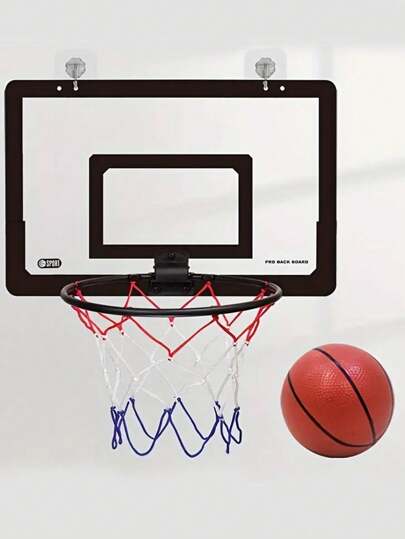 1 Set Wall Mounted Basketball Hoop, No Drilling Required, Transparent Basketball Board, Indoor Basketball Shooting Equipment