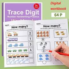 Interactive Preschool Math Workbook With Number Tracing, Addition & Subtraction Worksheets - Early Learning Activities, Counting Practice For Toddlers 2-4 Years Old, Pre-K Curriculum, Homeschool Or Classroom Use - Educational Math Book For Number Recognition & Basic Arithmetic Skills, Math Learning Tools, Engaging Illustrations, Highquality Print, Young Learners