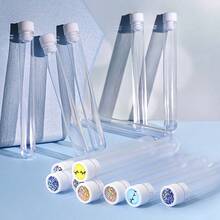 HMQ beauty 20 Makeup Brush Tubes With Dust Cover, Visible Design, Eyebrow Brush, Eyelash Brush, Growth Liquid Storage, Plastic Reusable Eyelash Extension Tool - Multicolor - View 4