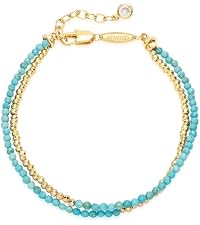 MEVECCO Layered Heart Necklace Pendant Handmade 18k Gold Plated Dainty Gold Choker Arrow Bar Layering Long Necklace For Women - 層邪惡之眼 - 查看 2