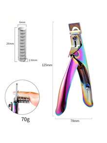 Nail Art Straight Cut Color Titanium French U-Shaped Nail Clipper Fake Nail Clipper Stainless Steel Nail Clipper Nail Extension Piece Nail Clipper Nail Clipper - Multicolor - View 16