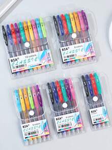 1 Hộp gồm 4/6/8/10 bút dạ quang có thể thu gọn, nhiều màu sắc, đồ dùng học tập cho học sinh, dùng để ghi chú, viết nhật ký, vẽ, phù hợp cho học sinh nam/nữ, quà tặng tựu trường và quà tặng giáo viên. - Nhiều màu - Xem 1