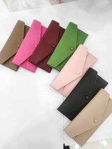 新款RFID防盗拉丝女士钱包荔枝纹软皮长信封包超薄简约手拿包女士钱包零钱包秋季钱包钱夹