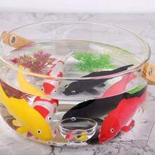 2/4 件逼真锦鲤装饰 | 橙色、白色、黑色、红色多色人造鱼 | 淡水水族箱/池塘造景装饰 | 精细鳞片 + 逼真眼睛设计 | 塑料，无化学污染 | 水生宠物压力缓解，适用于室内淡水池塘、造景、水族箱装饰 - 彩色 - 查看 6