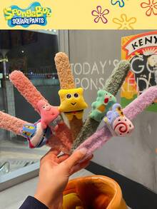 SpongeBob SquarePants 1 pieza Anillo de Papá Esponja de Bob Esponja, Pulsera del Rey Cangrejo Cangrejo Coreano, el mejor regalo de fiesta para buenos amigos, decoración perfecta para fiestas, decoración del hogar, decoración de habitación, regalos de Navidad perfectos para graduación - Multicolor - Ver 2