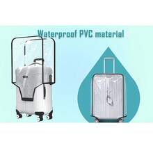 1 件或 3 件高强度优质 PVC 行李箱套，多种选择，透明设计，带可伸缩手柄盖 - 防刮旅行箱套，适合大多数尺寸，防尘防震，边缘加固 | 旅行爱好者的理想选择