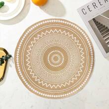 6 Stücke/8 Stücke/10 Stücke hitzebeständige Topflappen, schützen Ihre Tischplatte vor hoher Temperatur, einfach zu tragen für Zuhause, Outdoor-Picknick, Restaurant, Küche, Juteuntersetzer für Hochzeit, Party, Tischdekoration, Küchentextilien, Heimdekoration, Geburtstagsfeier, Partytischware-Schutz, rutschfeste runde Untersetzer