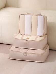 Bộ 3/1 món đựng đồ du lịch, túi đựng quần áo dung tích lớn, túi sắp xếp hành lý, túi đựng đồ du lịch, túi đựng quần áo/đồ lót, bộ sắp xếp đồ dùng du lịch, đồ dùng cần thiết khi đi du lịch, phụ kiện du lịch, túi du lịch nghỉ dưỡng, đồ dùng học tập, đồ dùng ký túc xá, đồ dùng đại học, túi nhỏ, túi đựng mỹ phẩm, đồ dùng du lịch thiết yếu - Nhiều màu - Xem 14