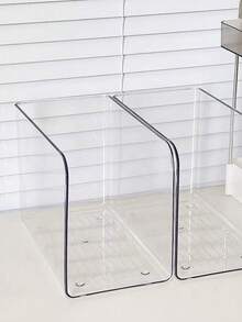 1 件优质亚克力透明加厚创意简约大容量书架，办公桌书籍和文件整理器，返校