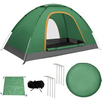 Tiendas De CampañA, Casa De CampañA 2-4 Personas Impermeable PortáTil, Casa De Acampar AutomáTica-Up, Con Bolsa De Transporte, Carpas Para Exteriores, Viajes, ExploracióN, Picnic, Etc