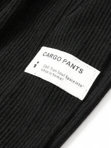 Men's Loose Drawstring Casual Sports Pants, Versatile For Daily Wear, Autumn/Winter - Black - View 4