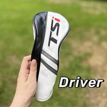Funda protectora de cabeza de palo de golf, duradera de PU - Accesorio de golf esencial y con estilo - Blanco y Negro - Ver 8