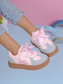 1双女童帆布运动鞋春夏新款儿童运动鞋中大童软底跑步鞋 - 粉色 - 查看 1