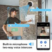 WiFi Security Camera 2.4G With IR Night Vision, Motion Detection, Two-Way Audio, USB Powered, Loop Recording, Non-Waterproof, Portable Touch Control, Supports Up To 32GB TF Card – Home Surveillance Cam