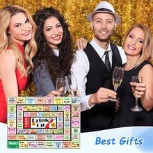 Party Drinking Game, 8 Accessories & 2 Dice, 2-8 Player Interactive Party Game, Friends Party Drinking Challenge Artifact, Perfect For Graduations, Weddings & Parties