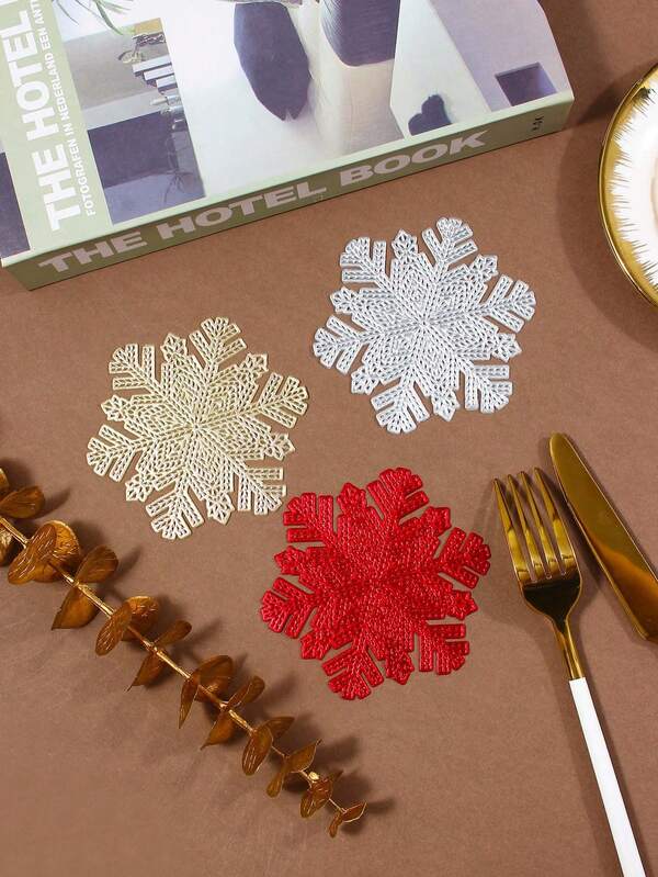 6-24 Stücke Mehrfarbige PVC Untersetzer, wasserdicht, waschbar, leicht zu reinigen, abwischbar, rutschfest, Tischuntersetzer, Dekoration für Feiertage, Hochzeiten und Partys