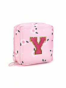 卫生巾收纳袋，便携式化妆口红包，化妆口红包，大容量防水卡通设计，零钱包，女生现金包，防水布用于存放卫生巾和护垫，学校用品旅行必需品化妆包 - 彩色 - 查看 15