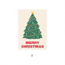 1PC Christmas Tree Flower Market Candy Gift Party Christmas Poster Printing Canvas Painting Nordic Mural Living Room Home Decoration Pictures