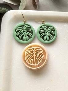 1/2/10件装波西米亚热带树叶粘土切割器，用于珠宝制作，夏季耳环粘土工具，海滩度假树叶吊坠粘土切割器，用于DIY吊坠、项链、手链 - Clay Cutter - 查看 11