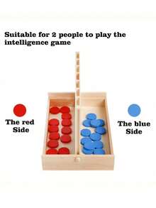 10.16 厘米木制四连棋连接棋盘游戏，可折叠经典家庭趣味玩具，适合旅行/圣诞节礼物 - 四連棋遊戲 - 查看 4