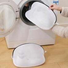 1 pieza Bolsa de malla para la colada, adecuada para zapatos y otros artículos, bolsa de viaje para zapatos duradera, lavable a máquina, con cremallera, también se puede usar para calcetines, sujetadores, ropa interior, medias, multiprotección, adecuada para viajes y uso doméstico, artículos del hogar, artículos de primera necesidad - Multicolor - Ver 5