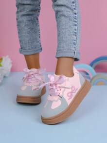 1双女童帆布运动鞋春夏新款儿童运动鞋中大童软底跑步鞋 - 粉色 - 查看 6