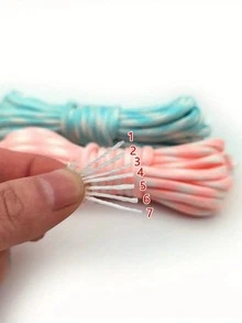 5m Glow-In-The-Dark Paracord, 4mm Diameter 7-Strand Luminous Umbrella Rope, Woven Bracelet, Outdoor Emergency Rope, Clothesline, Tent Rope - Multicolor - View 3