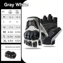 زوج قفازات بدون أصابع نصف الأصابع للرجال، قفازات مضادة للانزلاق للرياضات الخارجية والدراجات، قفازات ركوب