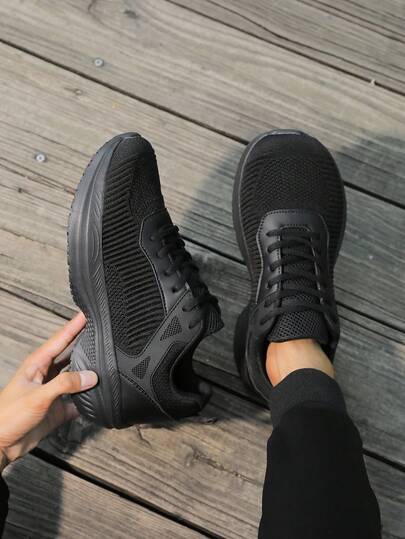 4E Wide Width Men's Sports Shoes, Extra Wide Toe Box & Sole, Lightweight & Soft Bottom, Comfortable For Wide & Thick Feet, Suitable For Travel, Running, Big Size 46