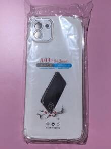 1 件透明防摔手机壳，适用于三星/苹果/红米/OPPO 智能手机，透明防摔手机壳，手机壳，手机保护套，手机壳，手机皮套，4 角防摔手机壳，透明手机壳，简约手机壳，纯色手机壳，透明手机壳，TPU 防摔手机壳（军用级防摔）防水防震防刮 - 無色 - 查看 18