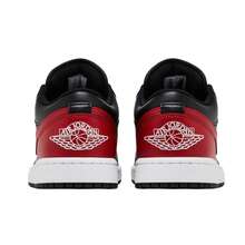 Nike Air Jordan 1 Low Bred Twist 553558-067 Men Fashion Sneakers New Vintage-Spring Summer-Inspired Running Shoes, Shock-Absorbing Comfort, Gym To Streetwear-Back To School - 黑色和紅色 - 查看 5