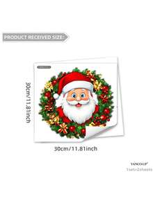 1/2/3sets Christmas Wall Sticker Set - Santa Claus, Christmas Tree & Squirrel Decorative Decals For Living Room, Bedroom, And Window Glass - Self-Adhesive, Removable, Waterproof Holiday Decoration For Festive Atmosphere.Perfect Halloween And Christmas Gift For Lovers, Parents And Friends.