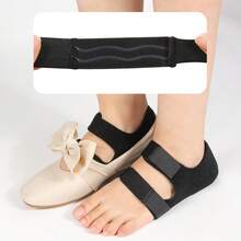 1 Pair Soft Heel Protector Pads, Foot Protection Accessory To Reduce Pressure, Sturdy Hook And Loop Heel Sleeve, Arch Support For Comfortable Heel Protection, Non-Slip Half Insole - Black - View 6