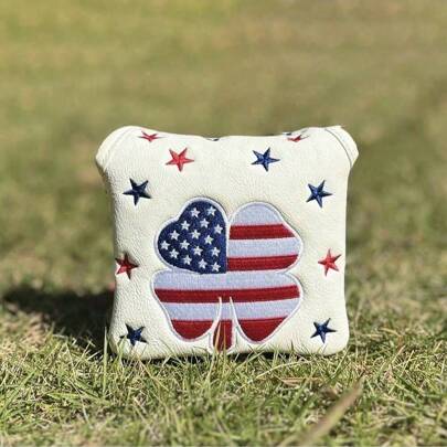 1 szt. pokrowiec na główkę kija golfowego Lucky Grass z haftem – wysoka jakość, pyłoszczelność i trwałość