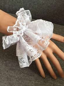 Xiacheng 1件复古蕾丝荷叶边可拆卸领子，维多利亚爱德华风格白色服装领子，男女通用 - 復古款 - 查看 18