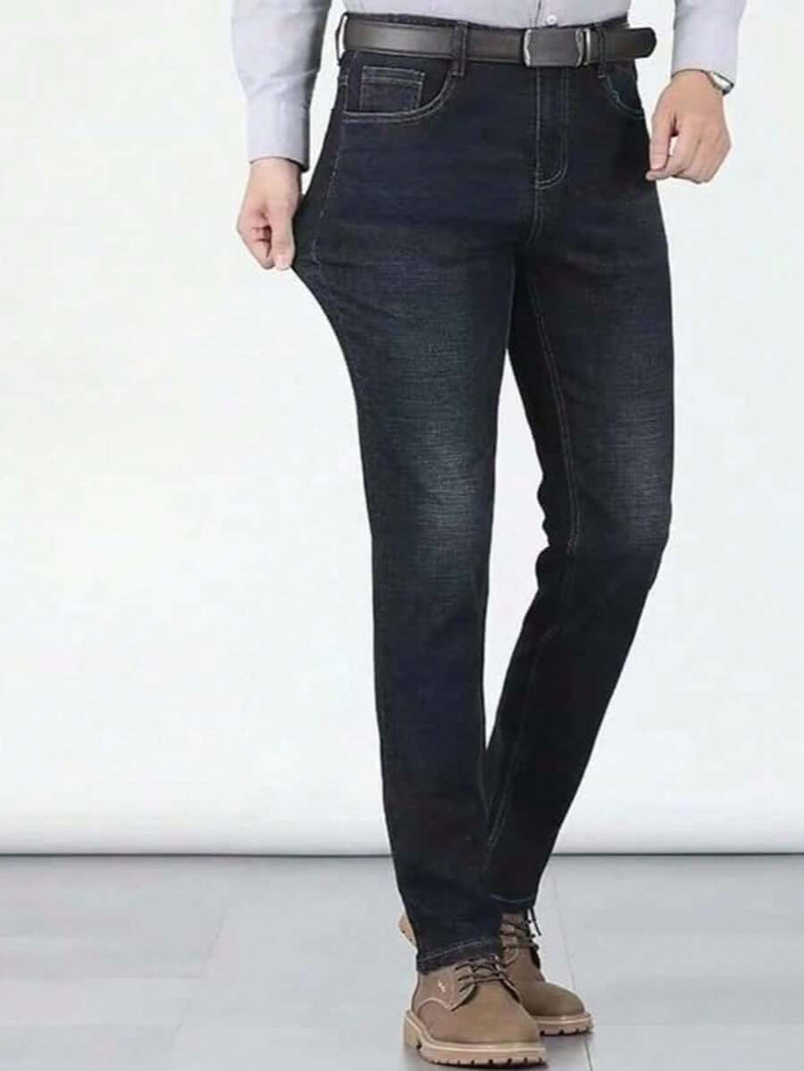 Pantalones de Mezclilla largo En verano de 2025, pantalones vaqueros blancos negros sólidos delgados, ropa formal casual para hombres, negocios, viajes cómodos y fiestas se pueden usar.