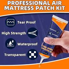 Tiepetly Air Mattress Patch Kit, Waterproof Pool Liner Patch Kit, Heavy Duty Repair Patch For Air Mattress, Iatables, Hot Tub, PVC, Vinyl, And Rubber Products