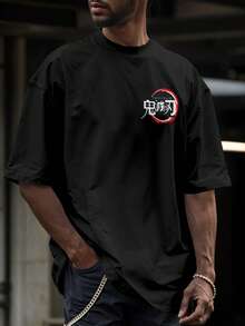 Oversized T-Shirt Streetwear Kimetsu No Yaiba Gyomei Himejima Fé Hashira REF 7275 VEST NERD - 黑色 - 查看 4