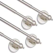 BOOM JOG Magnetic Curtain Rods For Metal Doors,Multi-Use Adjustable Appliance For Windows Iron Steel Places,9-16 Inch,Gold,2 Pack - ColorC - View 1