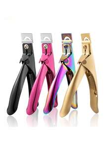 Nail Art Straight Cut Color Titanium French U-Shaped Nail Clipper Fake Nail Clipper Stainless Steel Nail Clipper Nail Extension Piece Nail Clipper Nail Clipper - Multicolor - View 4
