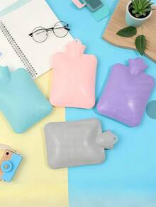 1 件男女通用卡通植绒热水袋，大容量，可重复填充，防爆，防漏，可拆卸，温暖暖手器，适合冬季户外露营、旅行、家庭、办公室、学校、宿舍、日常使用