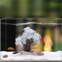 16-25厘米逼真粉色陶瓷盆景树，适用于水族馆装饰、玻璃容器、室内使用 - 彩色 - 查看 3