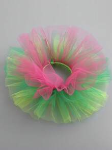 1pc Exaggerated Puff Ruffled Detachable Mesh Fake Collar For Women