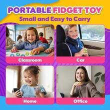 Fidget Toys Sensory Rings For : 12 Pack Finger Spinner Rings Texture Stress Toys For Autism Calming Fun Fidgets For Student Classroom Prize Stocking Stuffers - 12Pcs - 查看 5