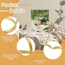 20/50/100pcs Metal Place Card Holders Photo Clip Stands Wedding Table Number Name Sign Stand For Wedding Birthday Party Home Decoration