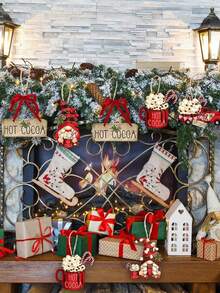 8/16/24 Stücke Wichtel Eis Ornamente - Festliche Anhänger Charms für Weihnachtsbaum Dekoration - Lebendige saisonale Heimakzent Set, ideale Feiertags Heim Dekoration, Szenen Dekoration, Festivals Dekoration, Raum Dekoration, Heim Dekoration, Büro Dekoration, Themen Party Dekoration, Weihnachts Dekoration