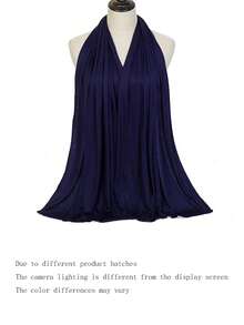 1 Stück einfarbiges seidiges Kopftuch, weich & vielseitig als modischer, lässiger Kopfschmuck & Schal