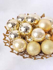 36pcs/Set Christmas Balls Set - Assorted Styles, Plastic Hanging Decorations For Christmas Tree, Bohemian Style, Ideal For Thanksgiving, Christmas Decorations, Scene Decor, Festivals Decor, Room Decor, Home Decor, Offices Decor, Theme Party Decor, Christmas Decor, Christmas Balls Winter Christmas Decorations Home Christmas Gifts Christmas Decor
